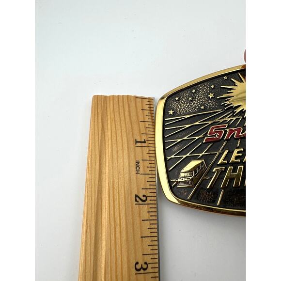 Snap-On 1988 Limited Edition Solid Brass Belt Buckle SSX-1232 Leading The Way - Picture 8 of 8